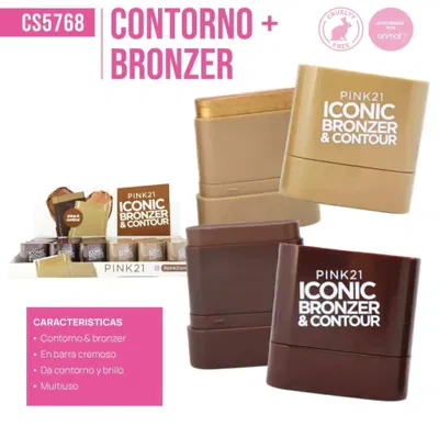 Bronzer + contorno Pink 21