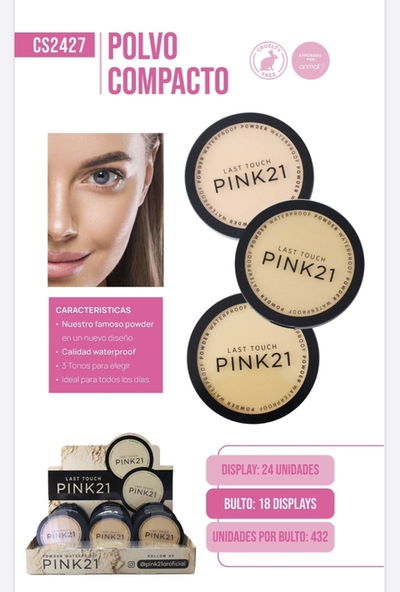 Polvo compacto pink 21 