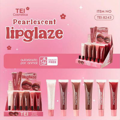 Lip Glaze con glitter tei