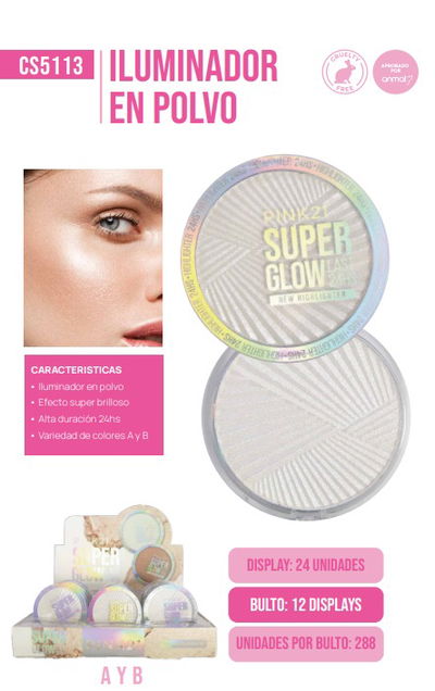 Iluminador en polvo Pink 21