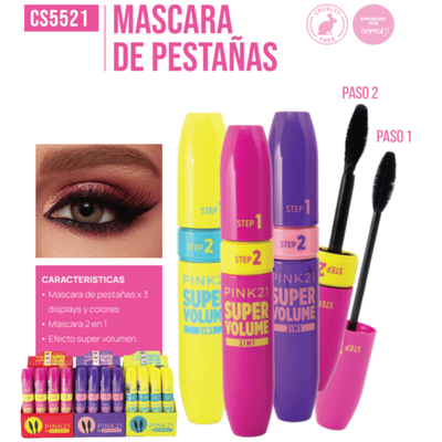 Máscara de pestañas 2 en 1 Pink 21 