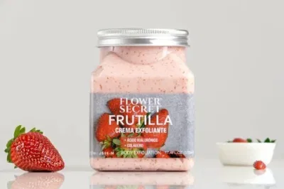 Crema exfoliante frutilla