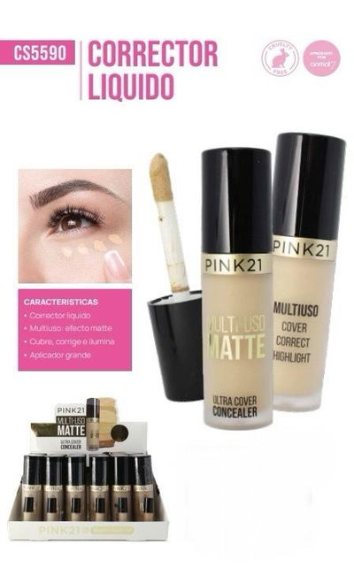 Corrector líquido Pink 21