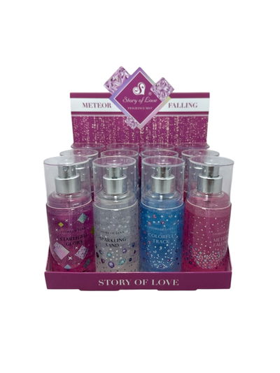 Body splash con glitter 