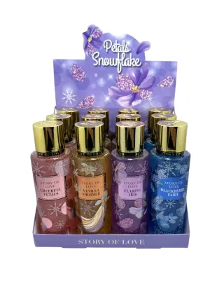 Body splash con glitter Petals 250 ml 