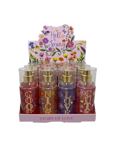 Body splash con glitter Flowers 88ml