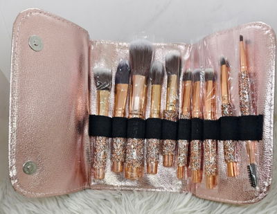 Set de brochas con glitter 