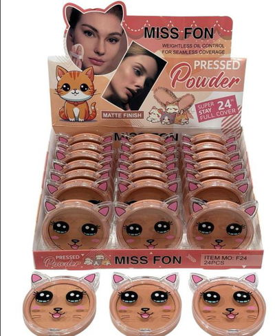 Polvo compacto gatito