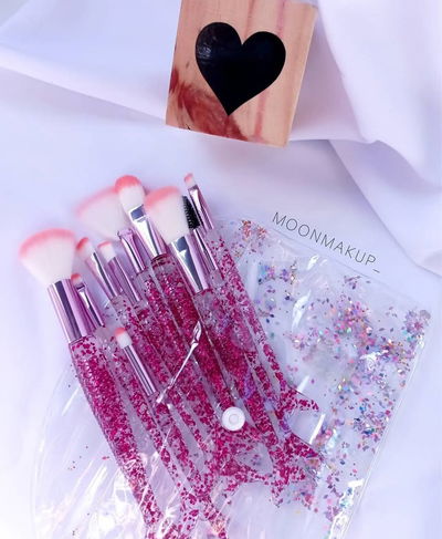 Set de brochas Sirena transparente x10