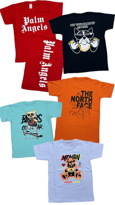 Remeras doble estampa niño