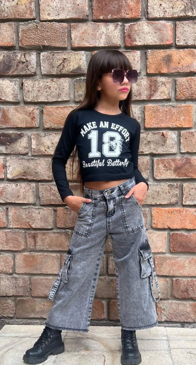 Jeans wide leg nena