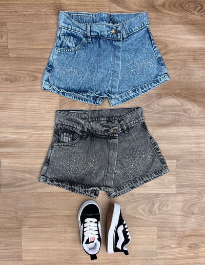 Short pollera strass nena