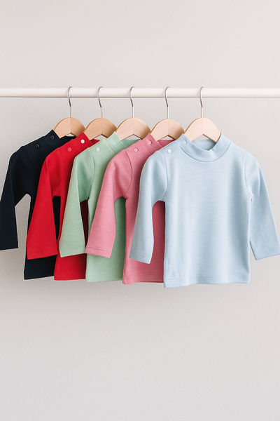 Polera algodón unisex bebés 