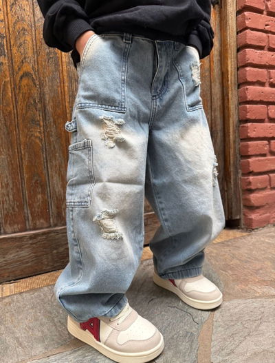 Jeans Baggy con rotura