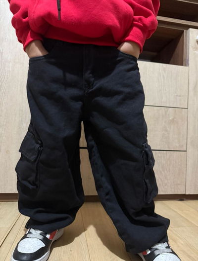 Jeans baggy cargo niño