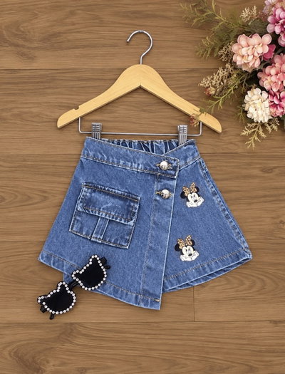 Short pollera minnie beba