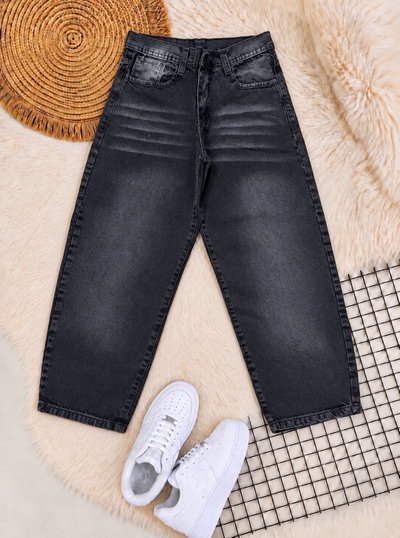 Jeans baggy liso niño