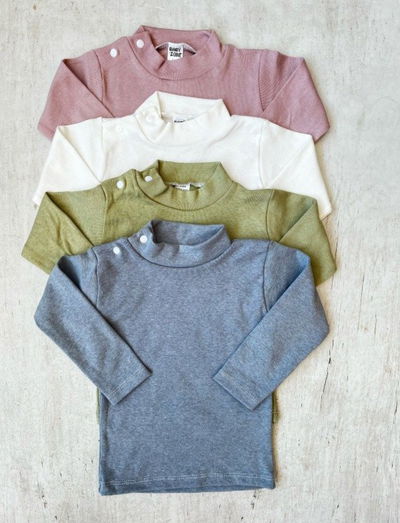 Polera algodón unisex bebés 