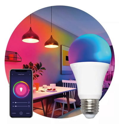Lampara Led Smart 9w Rgb Wifi Programable Alexa Google Home