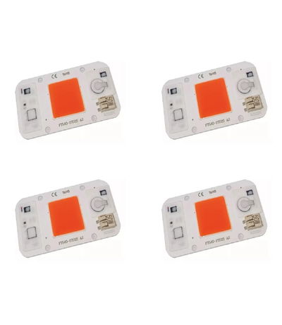 Led Cob 50w Fullspectrum 220v Bornera Protector Tension PROMO 4 X 3