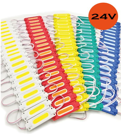 Modulo Led Cob 24V Ip68 Camion X 100 UNID