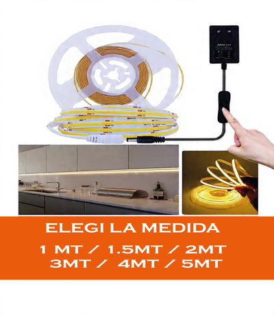 Luz Led Bajo Alacena Calido Luz Potente Tecla