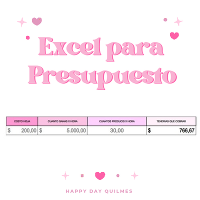 Excel Presupuesto 