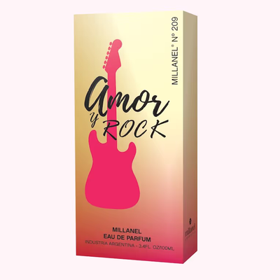 Perfume Millanel 209 Love Rock de Shakira 100ml Amor y Rock Mujer