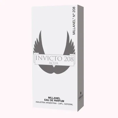 Perfume Millanel 208 Invictus Aqua de Paco Rabanne 100ml Invicto Hombre
