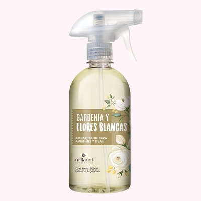 Aromatizante para telas y ambientes Gardenias y Flores Blancas x 500ml