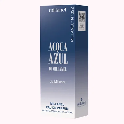 Perfume Millanel Nº 322 Alternativa Acqua Di Gio Profondo de Armani Hombre 30ml