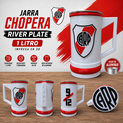 Jarra Chop Vaso 1 Litro River