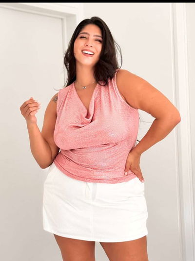 Musculosa buche brillo