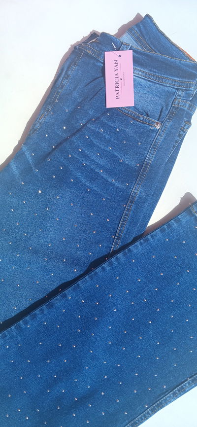 Wide Strass azul 