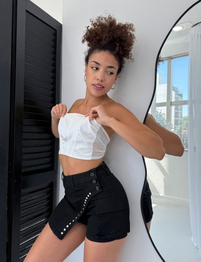 Short pollera Curvi black