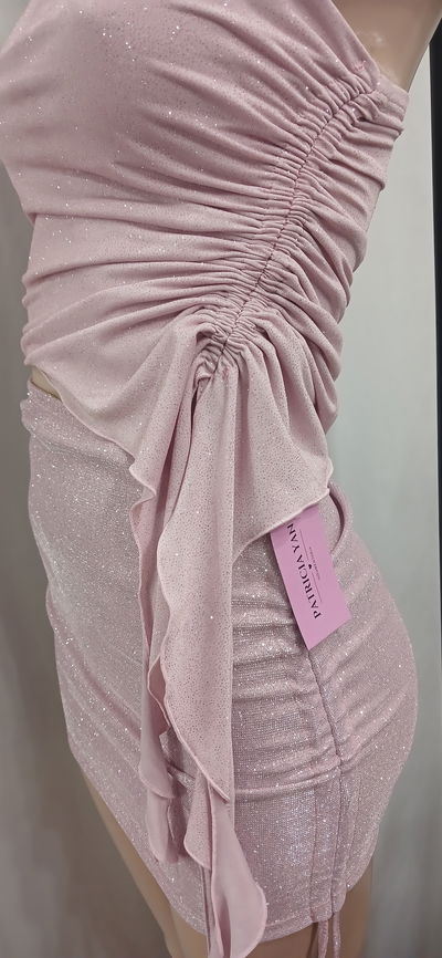 Mini frunce tiras brillo