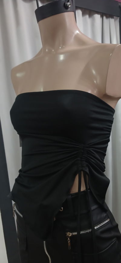 Top frunce microfibra