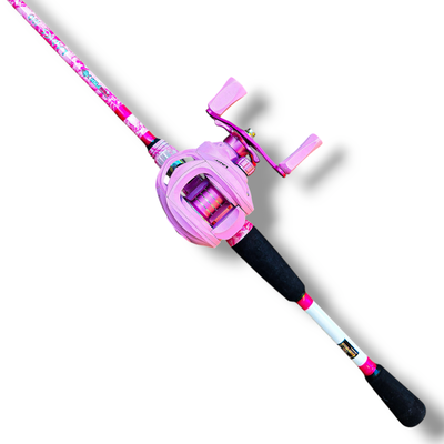 Reel Sumax Lady LDS-9000 - Derecha + Caña bait Ladies bait 1.80m RedFish
