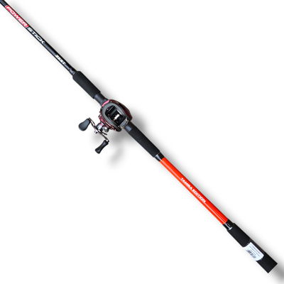 Combo Reel BRISA BG DBS 8ROL 7.2:1 2023 + Caña POWER STICK 2.44m 20-40lb