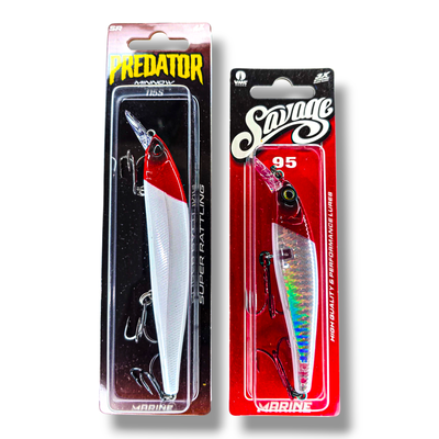 Combo Minnow Marine Savage 95 + Predator SR