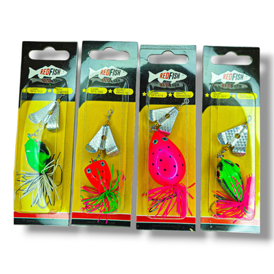 Combo Ranas Rígidas con Hélice RedFish SF3 – 4 Modelos Antienganche para Tarariras