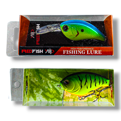 Combo Señuelos RedFish TC60 FireTiger + Crank Tornasol 