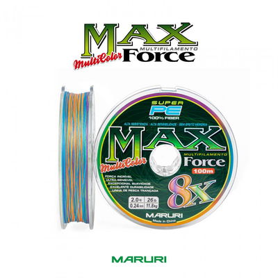 Multifilamento 8X 0.14mm x 100mt MultiColor Max Pre - Maruri