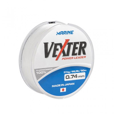 Nylon 0.62mm 50.7lb x 50mt 100% Fluorocarbono VEXTER POWER LEADER - Marine