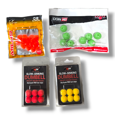 Combo Carnadas Artificiales Coquitos Soft + Maiz de Goma - Pacu - Boga