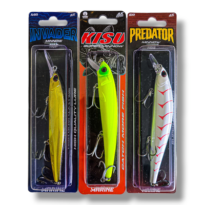 Combo de 3 Señuelos Marine Media Agua - Dorados