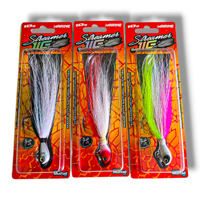 Combo de 3 Señuelos STREAMER JIG 10G Profundidad Marine