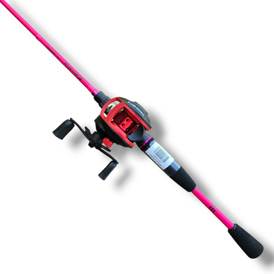 Combo Reel Kawana K-6000 + Caña WP 1.74mt 10-20-lb 2T Rosa