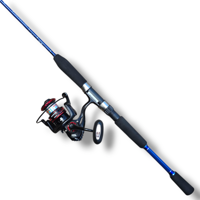 Combo Reel frontal CASTER Predator 2806 + Caña Marine RIVER POWER 1.95m 10-20lb 1T