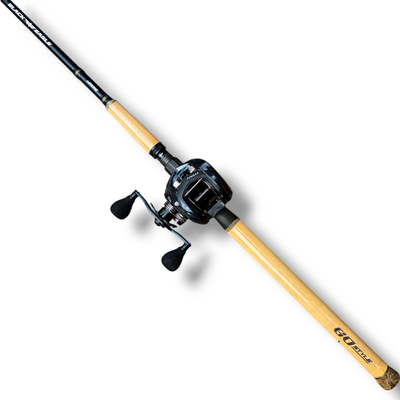 Combo Surubi Caña Black Eagle Go Style 2.13mt 20-40lb +  Reel Marine Titan 300 7ROL